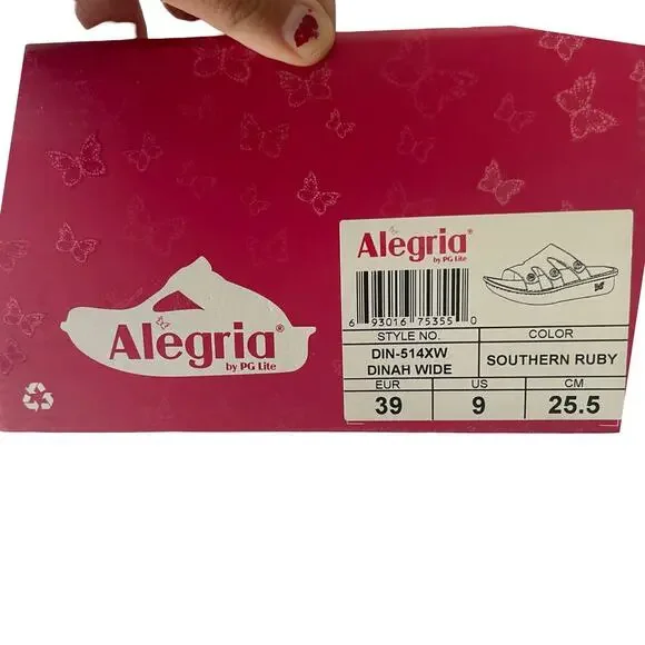 Alegria Southern Ruby Leather size 9 Wide NWT - Picture 5 of 8